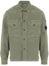 C.p. Company Cp Company Stretch Cotton Shirt In Green