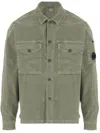 C.p. Company Cp Company Stretch Cotton Shirt In Green