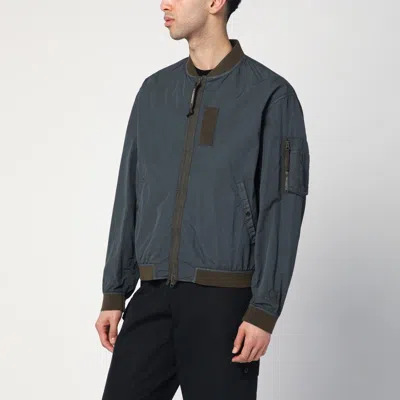 C.p. Company Light Grey Bomber Jacket With Zip Men In Gray