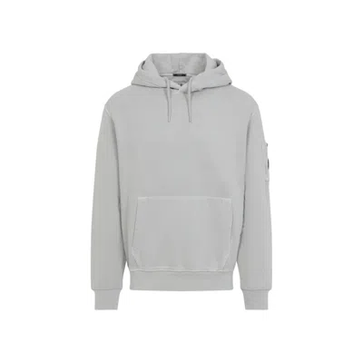 C.P. COMPANY C.P. COMPANY LIGHT GREY COTTON HOODIE