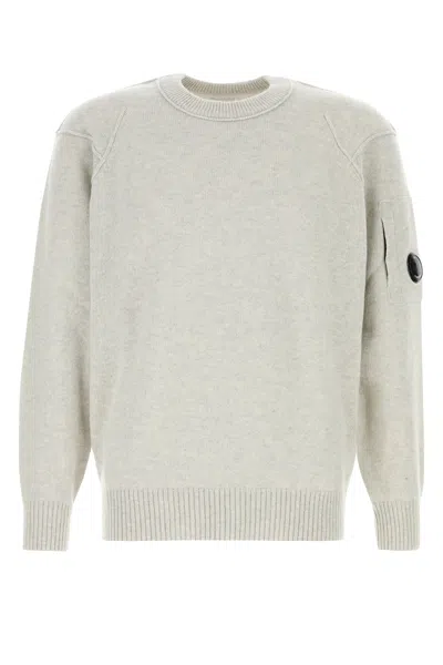 C.P. COMPANY C.P. COMPANY LIGHT GREY WOOL BLEND SWEATER
