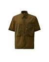 C.p. Company Light Microweave S/s Shirt In 683 Ivy Green