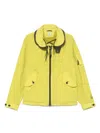 C.p. Company Avocado Green Jacket With Lapel Collar In Green