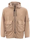 C.p. Company Elevated Urban Style Beige Polyamide Jacket