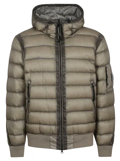 C.P. COMPANY LIGHTWEIGHT PADDED JACKET WITH ADJUSTABLE HOOD