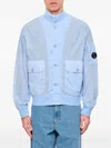 C.p. Company Giubbotto C. P. Company In Nylon Riciclato In Blue
