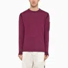 C.p. Company C.p.company Red Linen-blend Crew-neck Sweater In Red