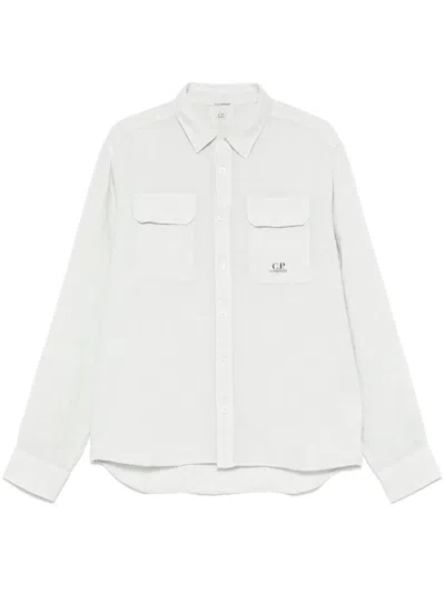 C.P. COMPANY LINEN LONG-SLEEVES SHIRT