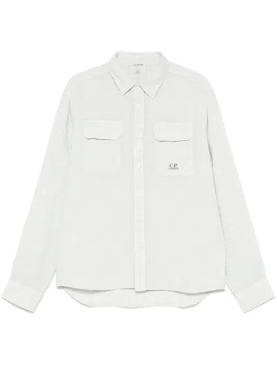 C.P. COMPANY LINEN LONG-SLEEVES SHIRT