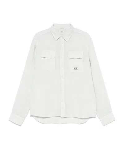 C.P. COMPANY LINEN LONG-SLEEVES SHIRT