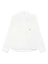 C.p. Company White Shirt With Concealed Button Fastening