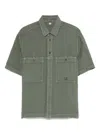 C.p. Company Linen Shirt In Green