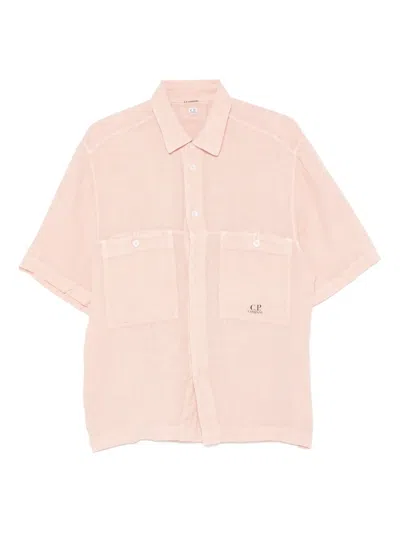 C.p. Company C.p.company Short Sleeve Shirt In Pink