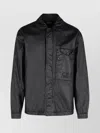 C.p. Company Linen Shirt With Chest Pocket And Collar