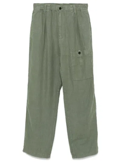 C.p. Company Casual Pants With Belt Loops In Brown