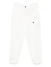 C.p. Company Linen Trousers In White