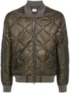 C.p. Company Liner Padded Bomber Jacket In Green