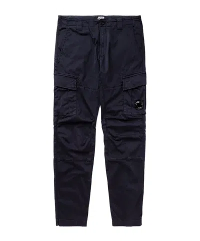 C.p. Company Logo-appliqué Cargo Pants In Black