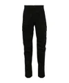 C.p. Company Straight-fit Cargo Pants With Subtle Lens Detail In Black