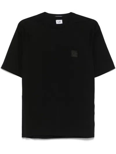 C.p. Company Logo-appliqué T-shirt In 黑色