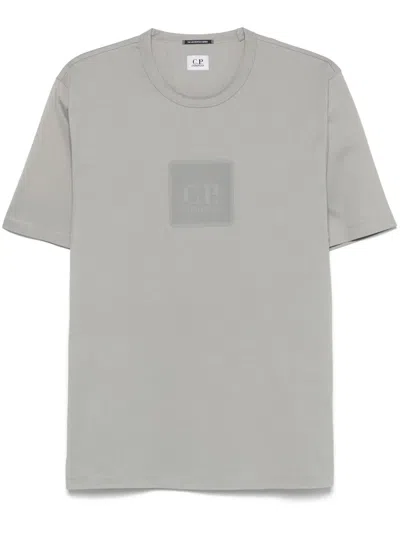 C.p. Company Logo-print Cotton T-shirt In Grey