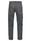 C.p. Company Logo Badge Cargo Pants Gray