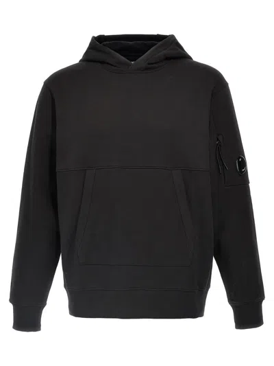 C.p. Company Cp Company Hooded Sweatshirt With Pocket In Black