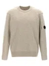 C.p. Company Chenille Knit Long Sleeve Crewneck Logo Tee