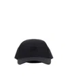C.p. Company Midnight Blue Nylon Baseball Cap In Black
