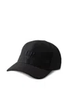 C.p. Company Logo-embroidered Baseball Cap In Black