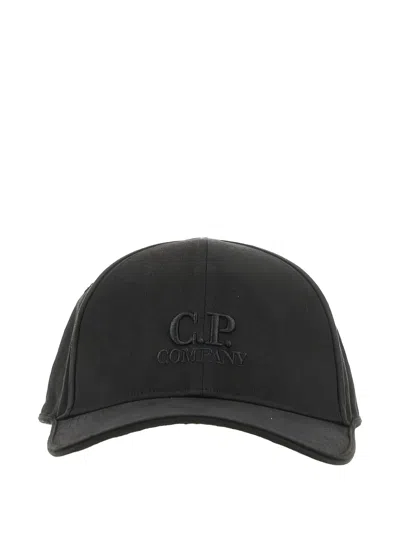 C.p. Company Logo Baseball Cap In Brown