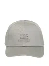 C.p. Company Logo Baseball Cap In Gray