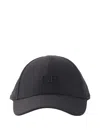 C.p. Company Logo Baseball Hat In Black