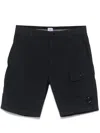 C.p. Company Bermuda Shorts With Stretch Cotton Blend In Blue