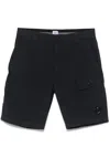 C.p. Company C.p.company Logo Cargo Shorts In Blue