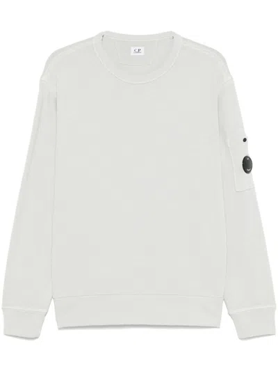 C.P. COMPANY C.P. COMPANY LOGO COTTON CREWNECK SWEATSHIRT