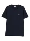 C.p. Company C.p.company Cotton T-shirt With Logo In Blue