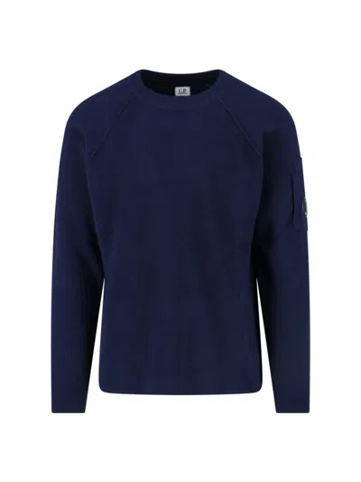 C.P. COMPANY LOGO CREWNECK SWEATER