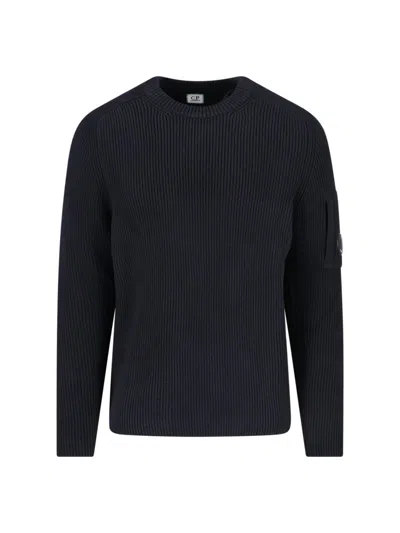 C.P. COMPANY LOGO CREWNECK SWEATER