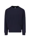 C.p. Company Logo Crewneck Sweatshirt - Green In Blue