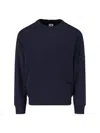 C.p. Company Brushed And Emerized Diagonal Fleece Lens Crew Nec