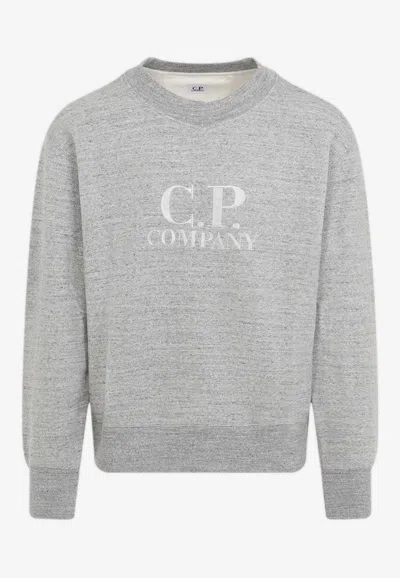 C.P. COMPANY LOGO CREWNECK SWEATSHIRT