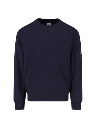 C.P. COMPANY C.P. COMPANY LOGO CREWNECK SWEATSHIRT – GREEN