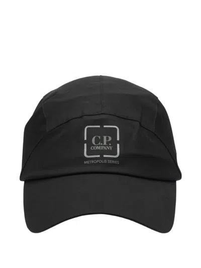 C.p. Company Baseball Cap With Logo-print In Black