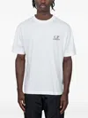 C.p. Company Logo-print Short-sleeve T-shirt In White