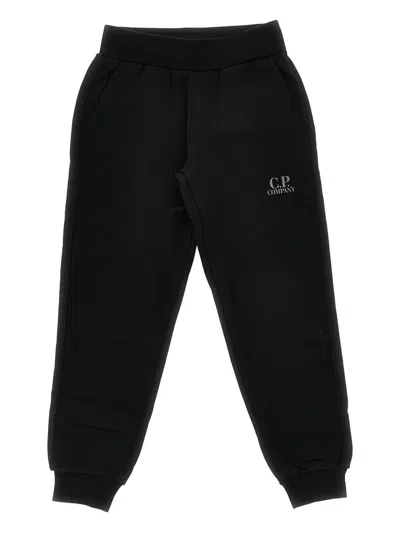 C.p. Company Logo-detail Track Pants In Black