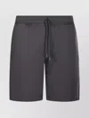C.p. Company Logo Elastic Waistband Shorts With Side And Back Pockets