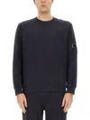C.p. Company C.p.company Sweatshirt With Logo In Blue