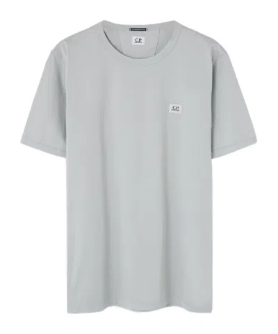 C.p. Company Logo Emblem T-shirt In Gray