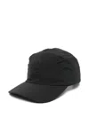 C.p. Company Logo-embroidered Baseball Cap In Black